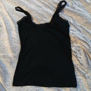 Banana Republic Factory Women;s Black Lace Tank Top SZ XS